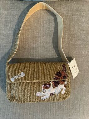 Viral new release - fall Beaded bag - Sol and Mer cat beaded bag. NWT